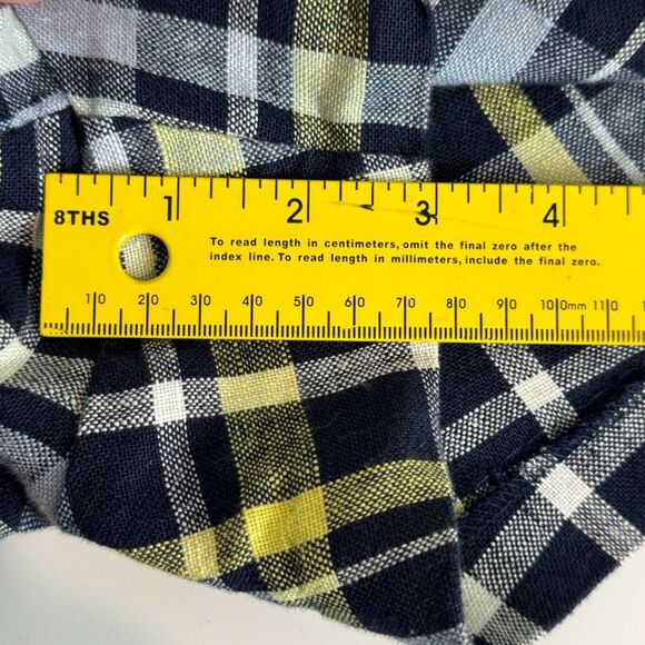 Joie Plaid Linen Merci Short Shorts 6 - Picture 8 of 8